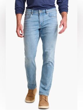 Tommy Bahama Indigo Palms Sz 32X32 Light Blue Straight Leg Stretch Cotton Jeans